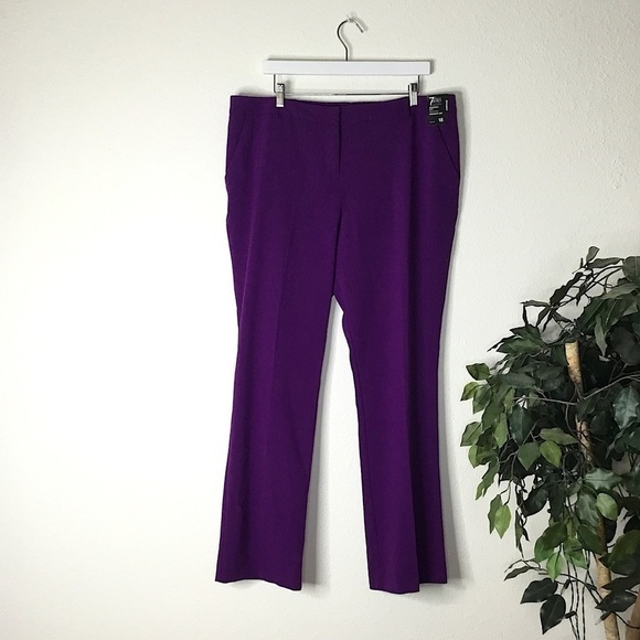PLUS NWT NY&Co Straight Leg Stretch Pants - Picture 1 of 8